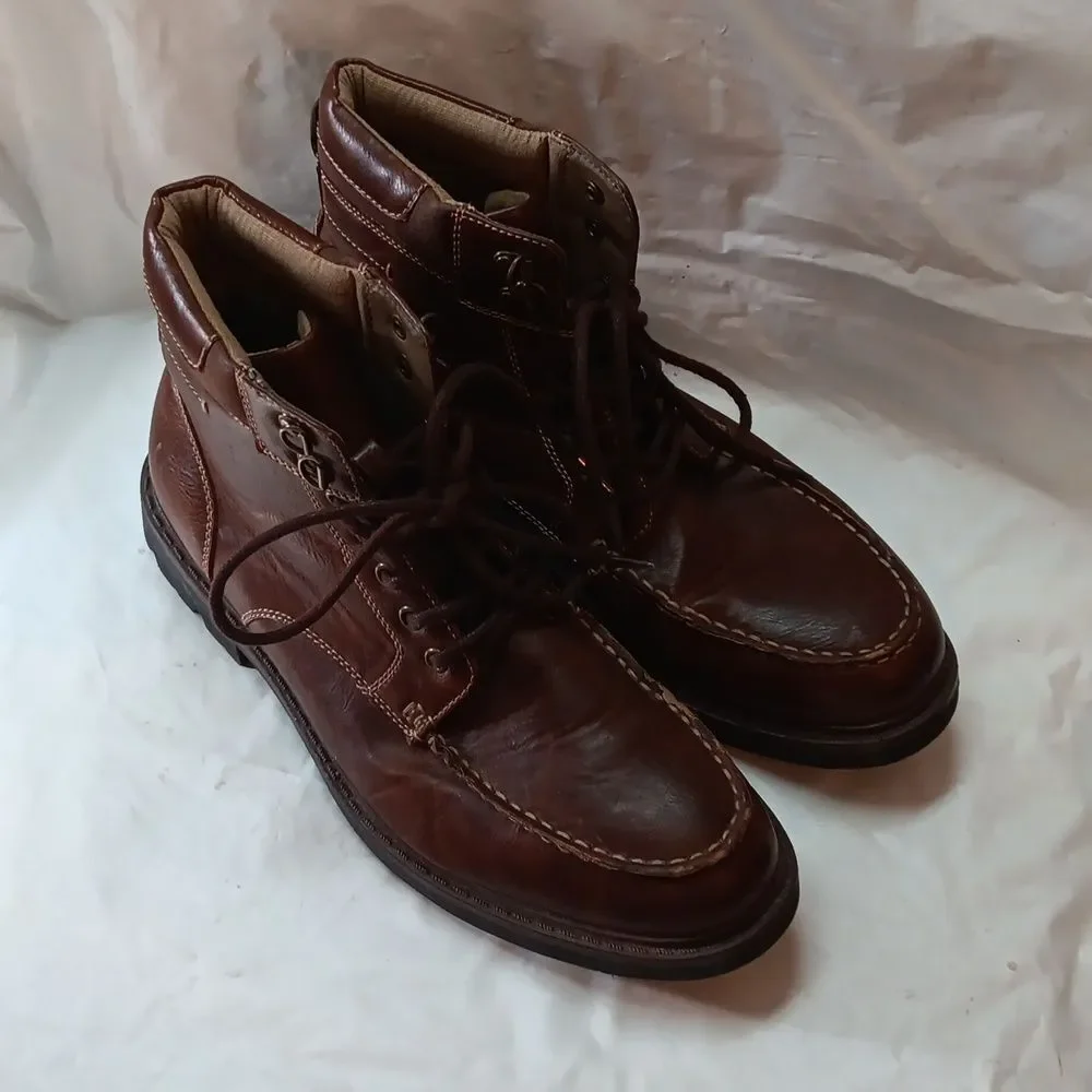 Arizona Jeans Co. Men's Brown Leather Boots Size 9M Preowned